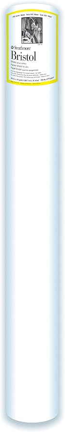 Strathmore (345-43 300 Series Bristol Roll, Vellum Surface, 42 in x 10 yard by StrathmorePaper