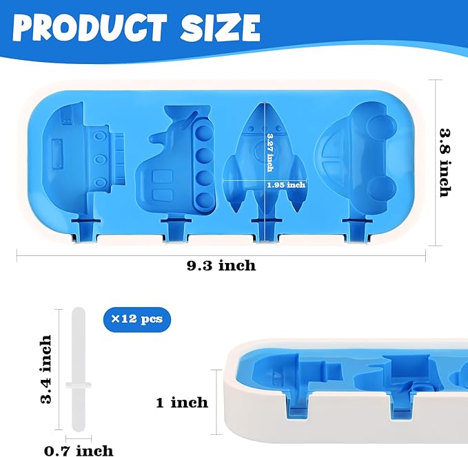 WMKGG Mini Cartoon Silicone Popsicle Molds - Image 3