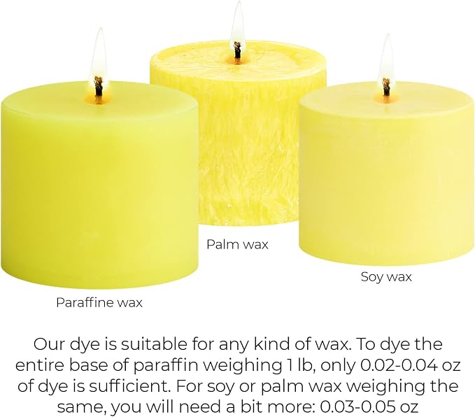 Bright Yellow Candle Dye 2oz for Soy Candle Making – Highly Concentrated Candle - Image 5