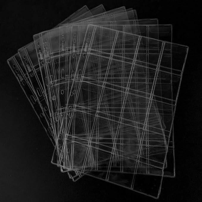 Coin Collecting Pages 5 Sheets 20 Pockets Standard 9Hole Coin Pocket Inserts - Image 3