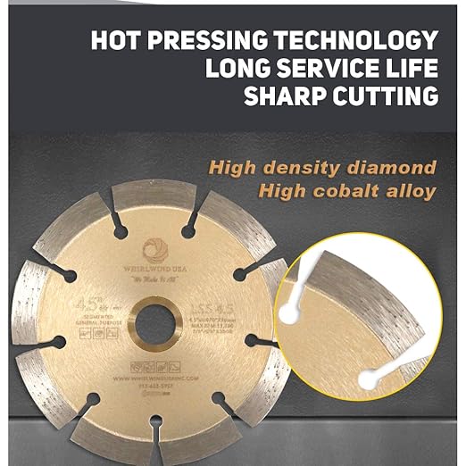 LSS 9 inch Dry or Wet Cutting General Purpose Power Saw Segmented Diamond Blades for Masonry Brick/Block Pavers Concrete Stone (9")