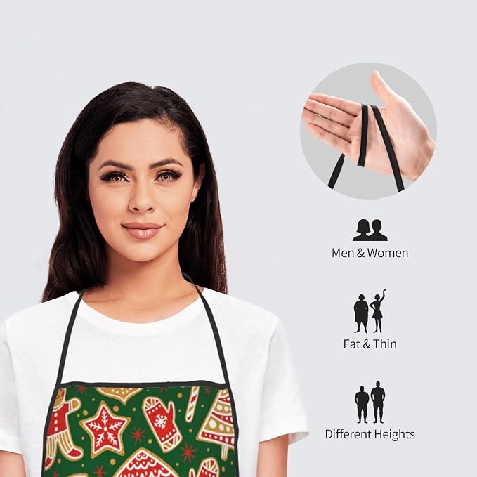 Apron Cooking Chef Work Shop Women Men Baking Decorations Painting Bbq Grilling - Image 8