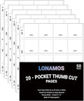 50-Sheets 20-Pocket Thumb-Cut Coin Pages by Unknown