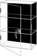 Black 3Tier Lockable Acrylic Display Case by Unknown