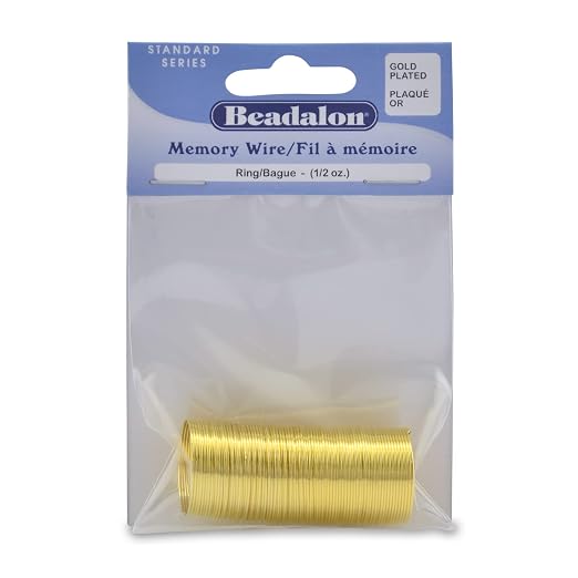 Beadalon Carbon Steel Memory Wire, 0.5 oz, Approx. 99 coils by Beadalon