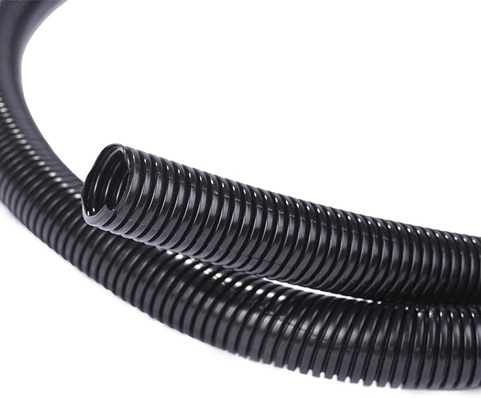 Alex Tech 50ft - 3/8 inch Split Wire Loom Tubing - Black by AlexTech