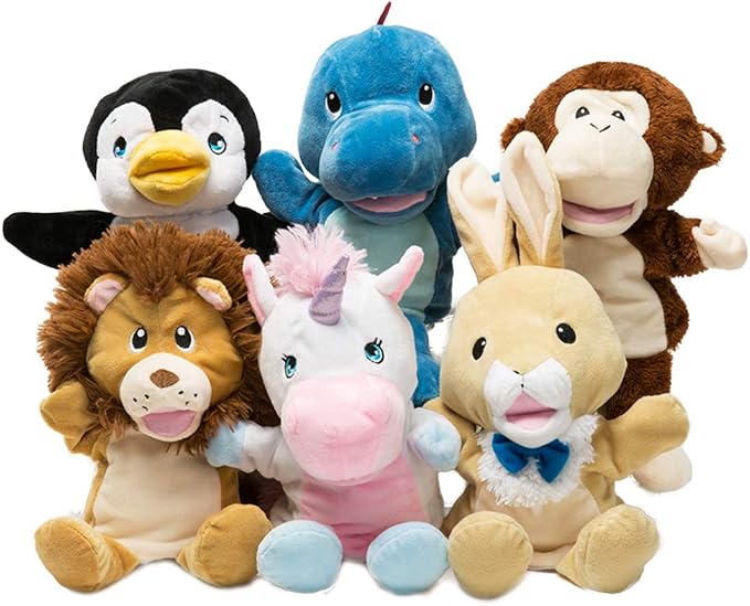 HollyHOME Unicorn Plush Hand Puppet Magical Friends Funny Storytime Gifts - Image 8