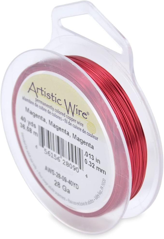 Artistic Wire, 28 Gauge Tarnish Resistant Colored Copper Craft Jewelry Wrapping by Unknown