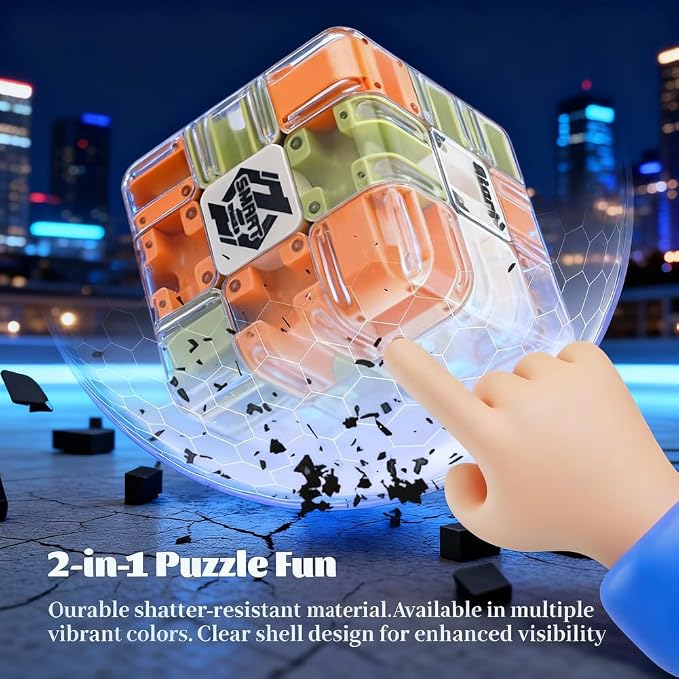 Maze Ball Puzzle for Adults, Immersive 3D Labyrinth Cube for Logic & Focus - Image 2