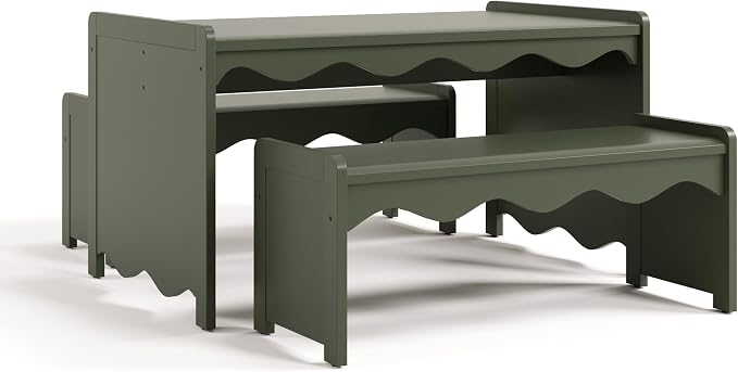 Storkcraft Casablanca Montessori Indoor Kids Table & Bench Set – Premium Kids by Storkcraft