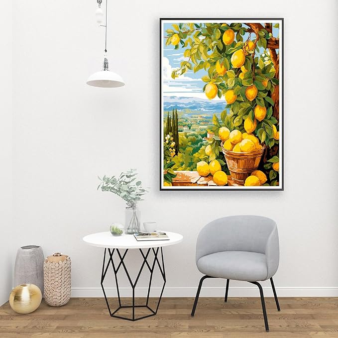 Clendo Lemon Paint by Numbers Kits - Image 5
