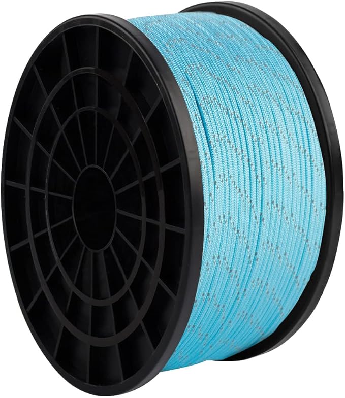 HERCULES Type III Paracord 550 Paracord Rope Parachute Cord, 1000' Reflective for Camping Cord, Survival Rope