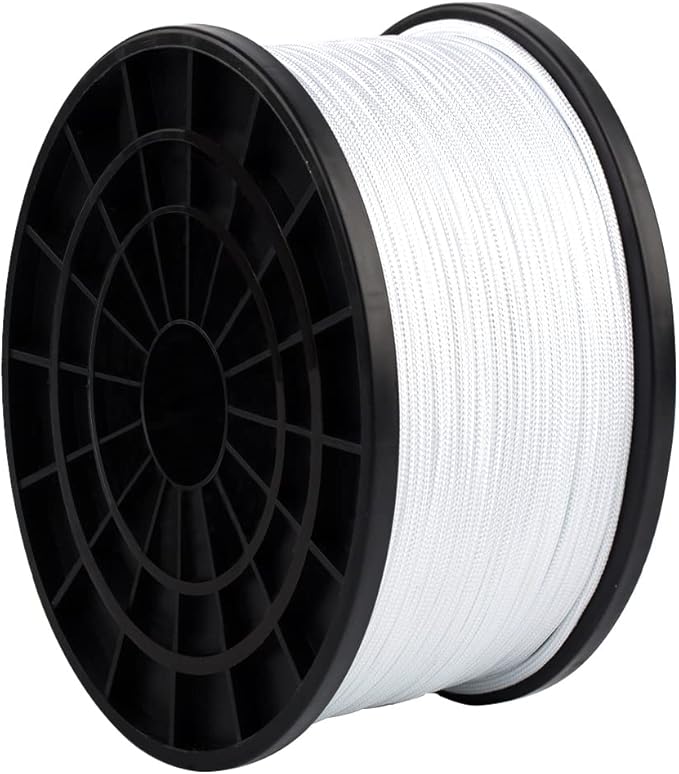 HERCULES Type III Paracord 550 Paracord Rope Parachute Cord, 100' White for Survival Rope, Survival Cord