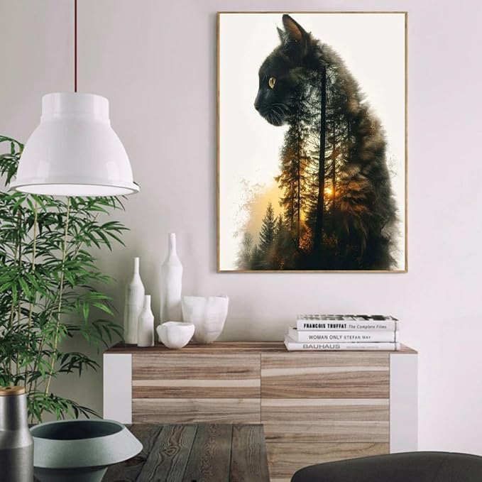 Clendo Forest Cat Paint by Numbers - Image 4