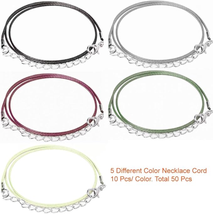 Paxcoo 50Pcs Necklace Cord - Image 3