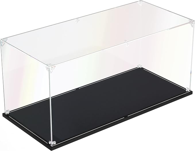Clear Acrylic Display Case, Self-Assemble Showcase by dofopo