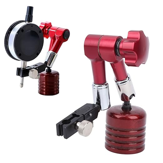 Magnetic Base Holder, Magnetic Stand Base, 50kg Pull Dial Indicator Holder, Red Magnetic Indicator Base, Universal Magnetic Base Stand, Mini Magnetic Base Indicator Hold