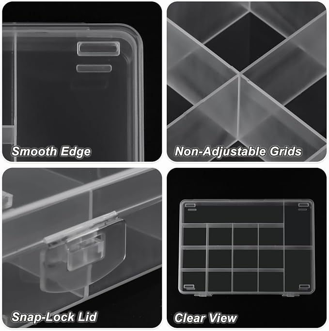 SUTOKAKA 15 Grids Plastic Organizer Storage Box - Image 4