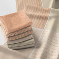 Pastel Patchwork Fabric Panel 100x155 cm – 100% Cotton Satin, 6 Coordinated by FabricsTown