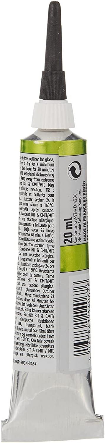Pebeo Vitrea 160, Glass Paint Outliner, 20 ml Tube - Image 2