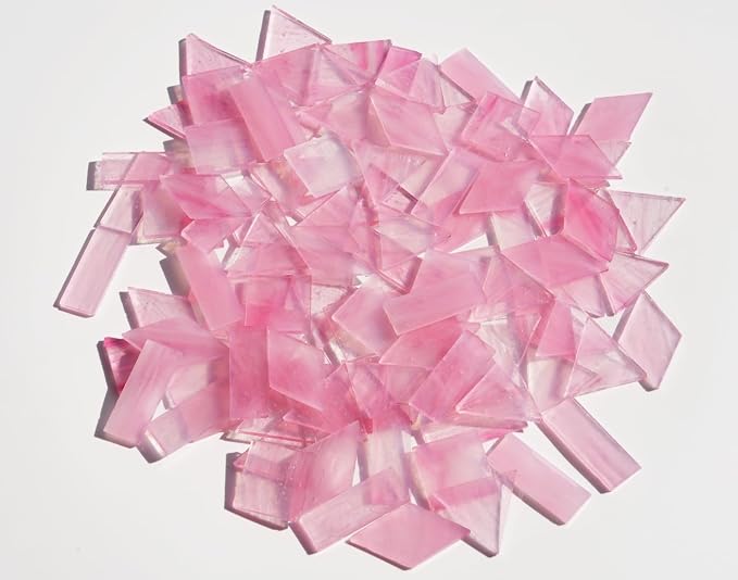 Crisp Texture Transparent Glass Mosaic Tiles, 200g Stained Glass Pieces - Image 3