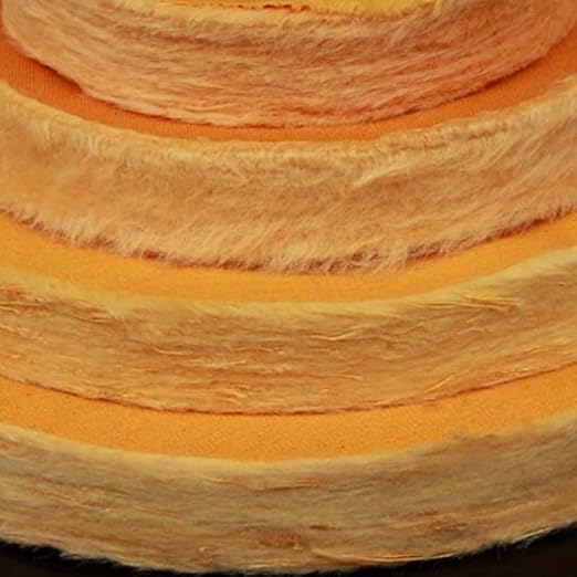 6 Inch Extra Thick Cotton Buffing Wheel,55 Ply Abrasive Cloth Fine Polishing wheel with 5/8 Inch Arbor Hole for Bench Grinder(Yellow)