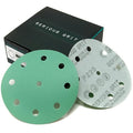 5-Inch 9-Hole 220 Grit Sanding Discs - Heavy-Duty Hook & Loop Film Discs - Sandpaper for Random Orbital Sanders - 50 Pack Box