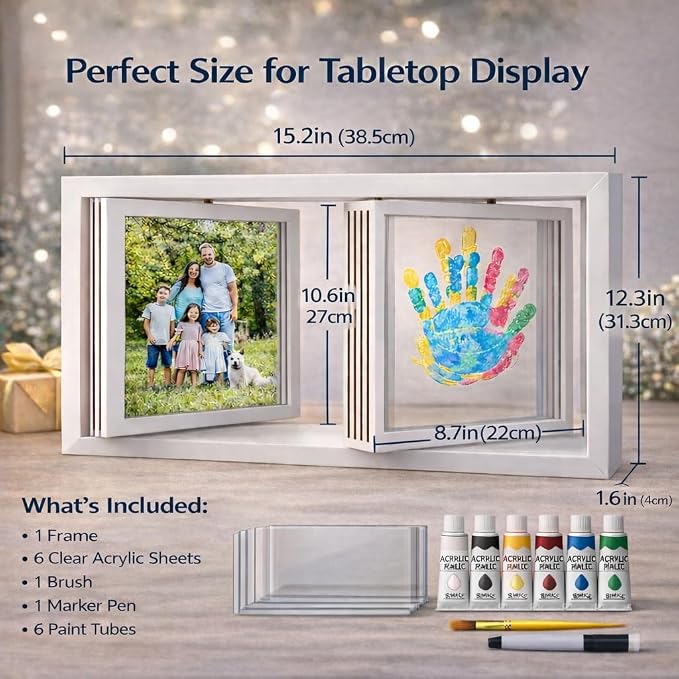 Family Handprint Frame Kit, DIY Keepsake Craft - Image 6