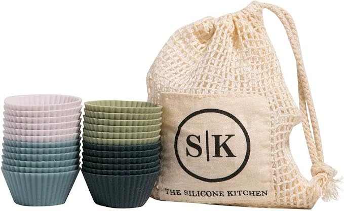 The Silicone Kitchen Reusable Mini Silicone Baking Cup, BPA Free, Dishwasher - Image 4
