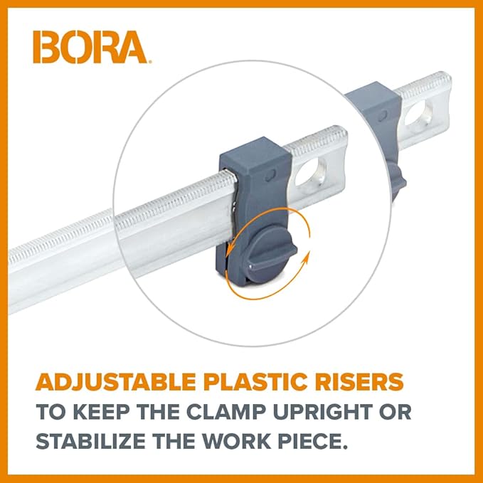 Bora 31" Parallel Clamp Set, 2 Pack of Woodworking Clamps with Rock-Solid, Even Pressure, 571131T