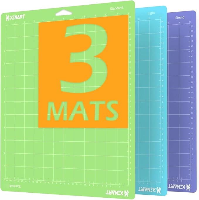 Cutting Mats for Cricut Maker 3, Explore 3, air 2, 12x12 inch by XINART