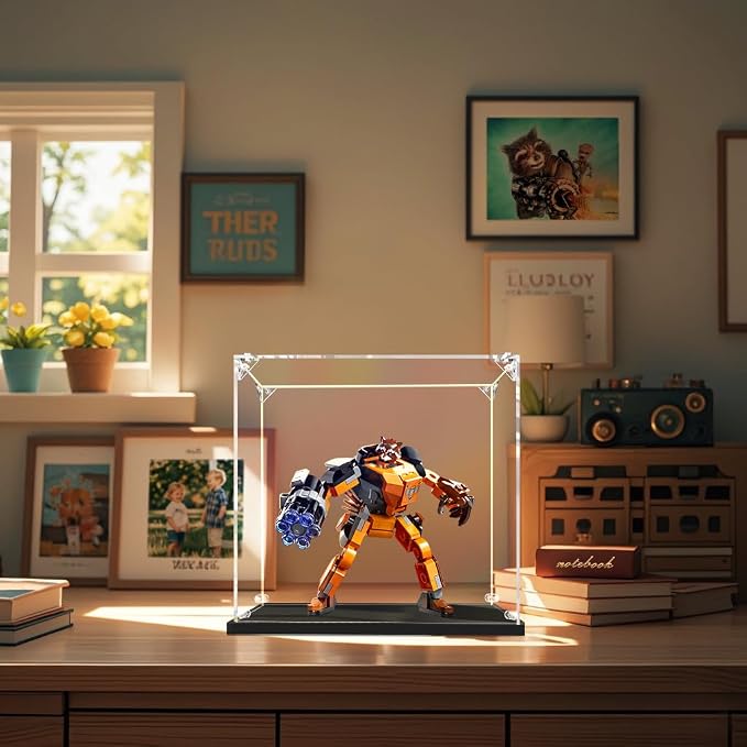 Clear Acrylic Display Case, Self-Assemble Showcase - Image 5