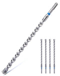 toolant SDS Plus Rotary Hammer Drill Bits Set for 5/8" x12inch 4pcs,Carbide Tipped 2-Cutter for Concrete,Masonry and Brick