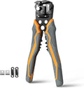 Automatic Wire Stripper, 3 in 1 Stripper/Cutter/Crimping Heavy Duty Multi-function Wire Strippers Tool for 8-18 AWG Electrical Wire, Comes with Replaceable Stainless Steel Blades & Springs, 8 Inch