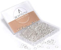 BEADNOVA 8mm Open Jump Rings Silver Jump Rings by BEADNOVA