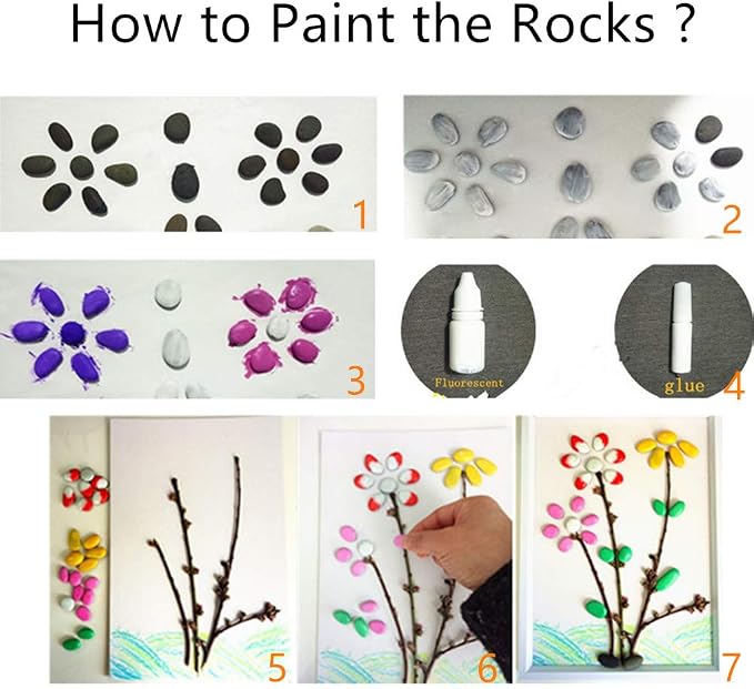 Lifetop 3LB Tiny Painting Rocks DIY Rock - Image 3