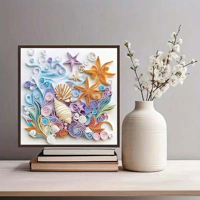 ZQEATRY Shell Starfish Diamond Art Kits - Image 4