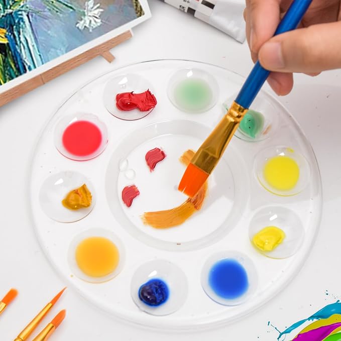 8Pcs Clear Paint Pallet, Paint Palette, Paint Trays - Image 4