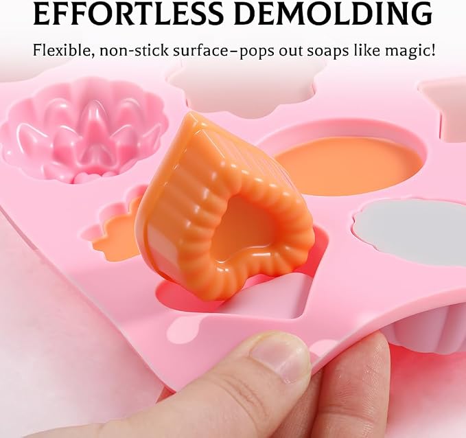 SJ Silicone Soap Molds 3 Packs, Flower Soap Molds - Image 3