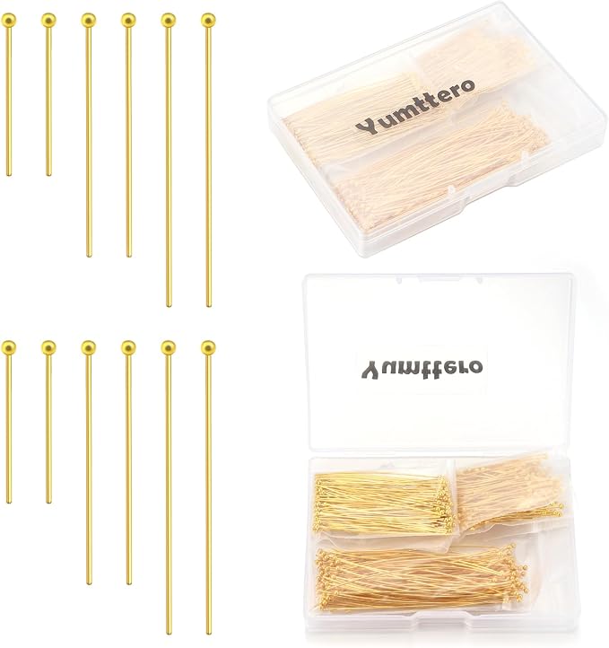 400 PCS 30mm 50mm 70mm Mixed Length Ball Pins by Yumttero