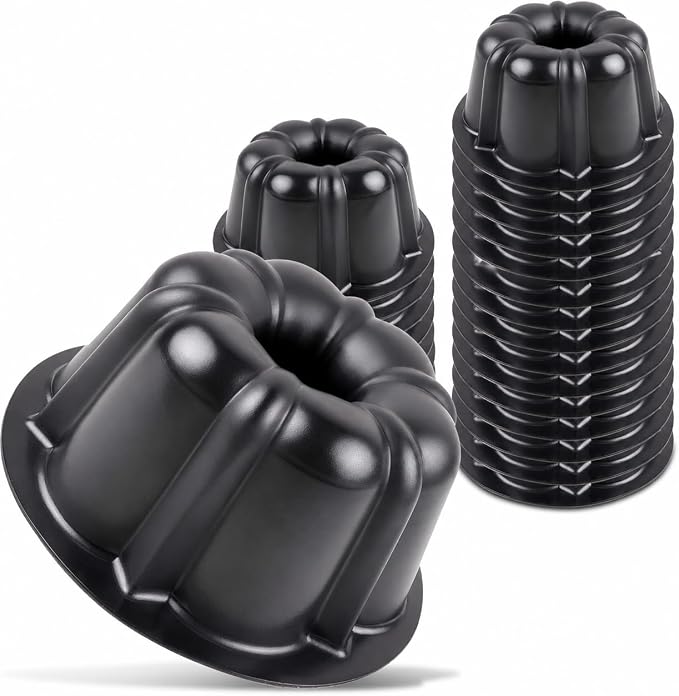O’Creme Bakeable Plastic Mini Cake Pan & Jello Mold – Non-Stick Silicone Baking by OCreme