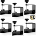 Drawer Front Installation Clamps, Cold-Rolled C Clamps for Woodworking, Door Installation Tools and Cabinet Tools with Protective Pads (6 Pcs)