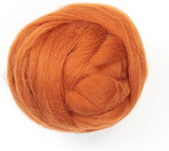 Kondoos Colored Natural Wool roving, 8 OZ. Best Wool by Kondoosnaturalfibers