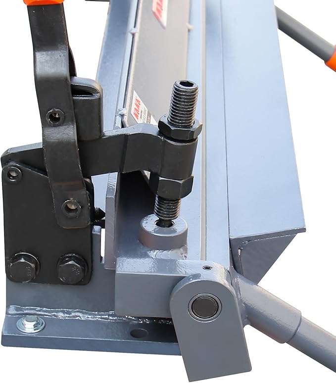 KAKA INDUSTRIAL Sheet Metal Brake, 24-Inch Metal Brake Bender, 18-Gauge Mild Steel Capacity, Heavy-Duty Metal Break, 0-135 Degrees Adjustable Siding Brake W-2418