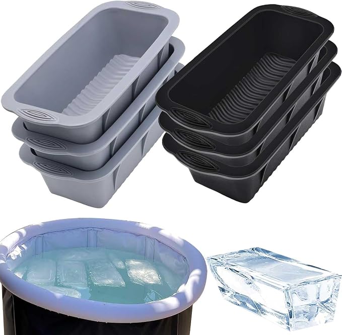 Large Ice Block Mold for Ice Bath Tub, Total 14.4 Lb Ice Block, Reusable Ice by DredQcco