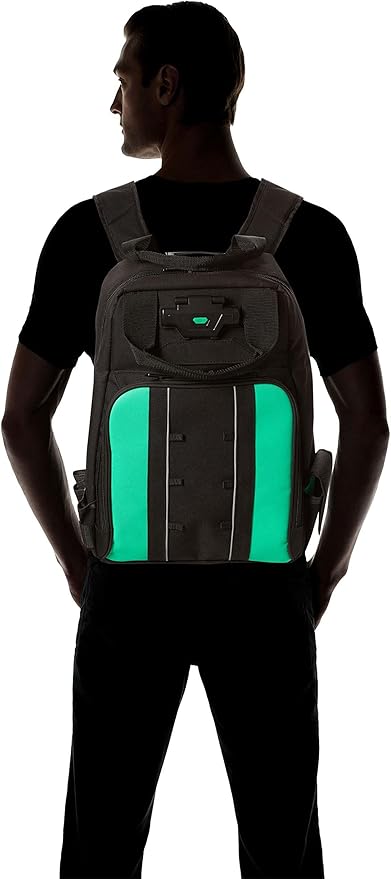 Amazon Basics Tool Backpack, Lighted Bag, Black, 55 Pockets (Previously Denali Brand)