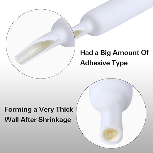 XHF 5/8 Inch 3:1 Waterproof White Heat Shrink Tubing 4 Ft Marine Grade Wire Cable Adhesive Lined Tube Insulation Seal Against Moisture Corrosion and Air Leakage
