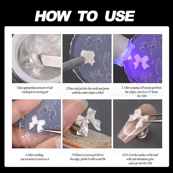 3D Shell Starfish Silicone Nail Molds, Summer Beach Style Nails Design Tools - Image 8
