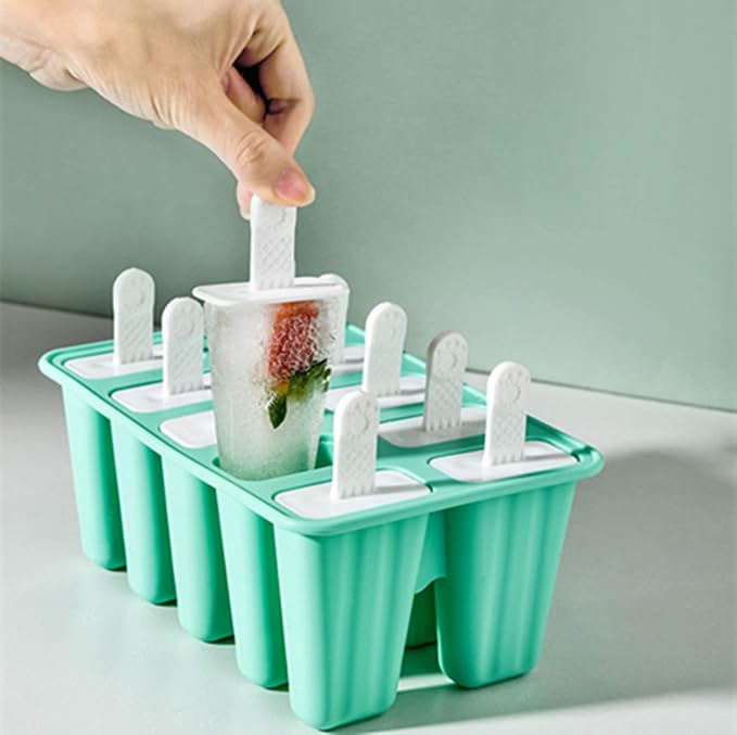 Popsicle Molds 10 Pieces Silicone Ice Pop Molds Popsicle Mold Reusable Easy - Image 4