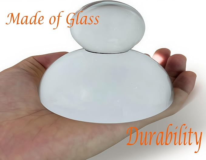 Glass Block Printing Baren, 4 inch Smooth Bottom Printmaking Hand Tool - Image 2